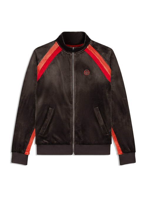 Banda Velour Track Jacket- Mulch