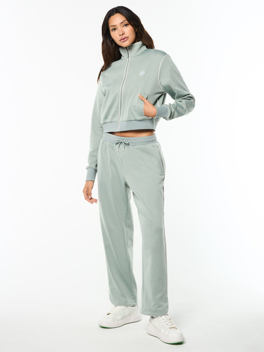 Terina Track Jacket- Slate Gray